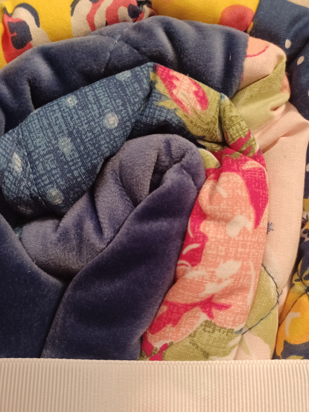 The Pioneer Woman Paige Patchwork Navy Floral Quilted King Shams (Pair) - Picture 6 of 8